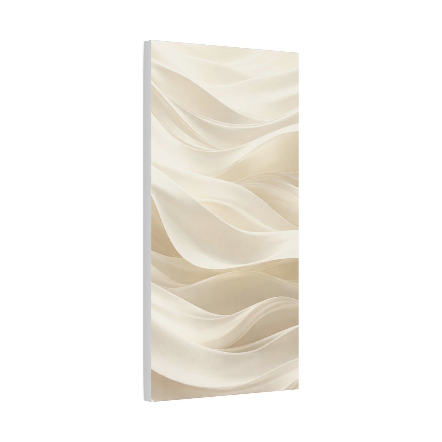 Neutral Abstract Wave Art Matte Canvas