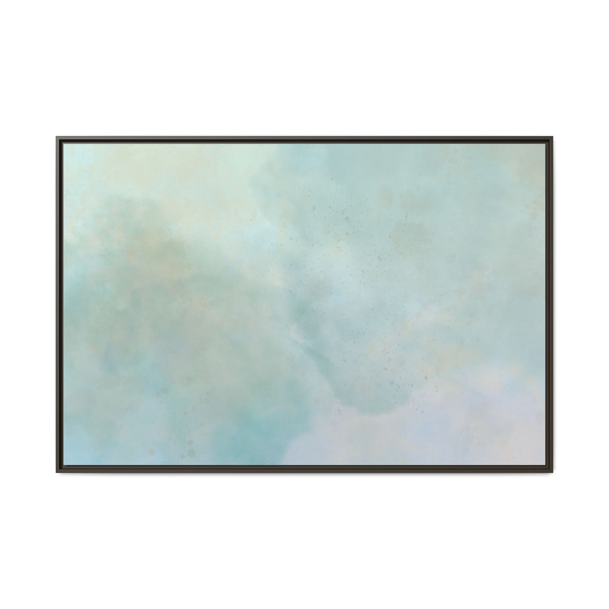 Soft abstract pastel watercolor canvas print on matte canvas, featuring gentle colors and artistic watercolor design.