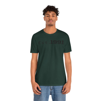 Unisex Vintage Est. 1991 Tee - Perfect Gift for Birthdays, Anniversaries, Throwback Fashion, Casual Wear, Milestone Celebrations