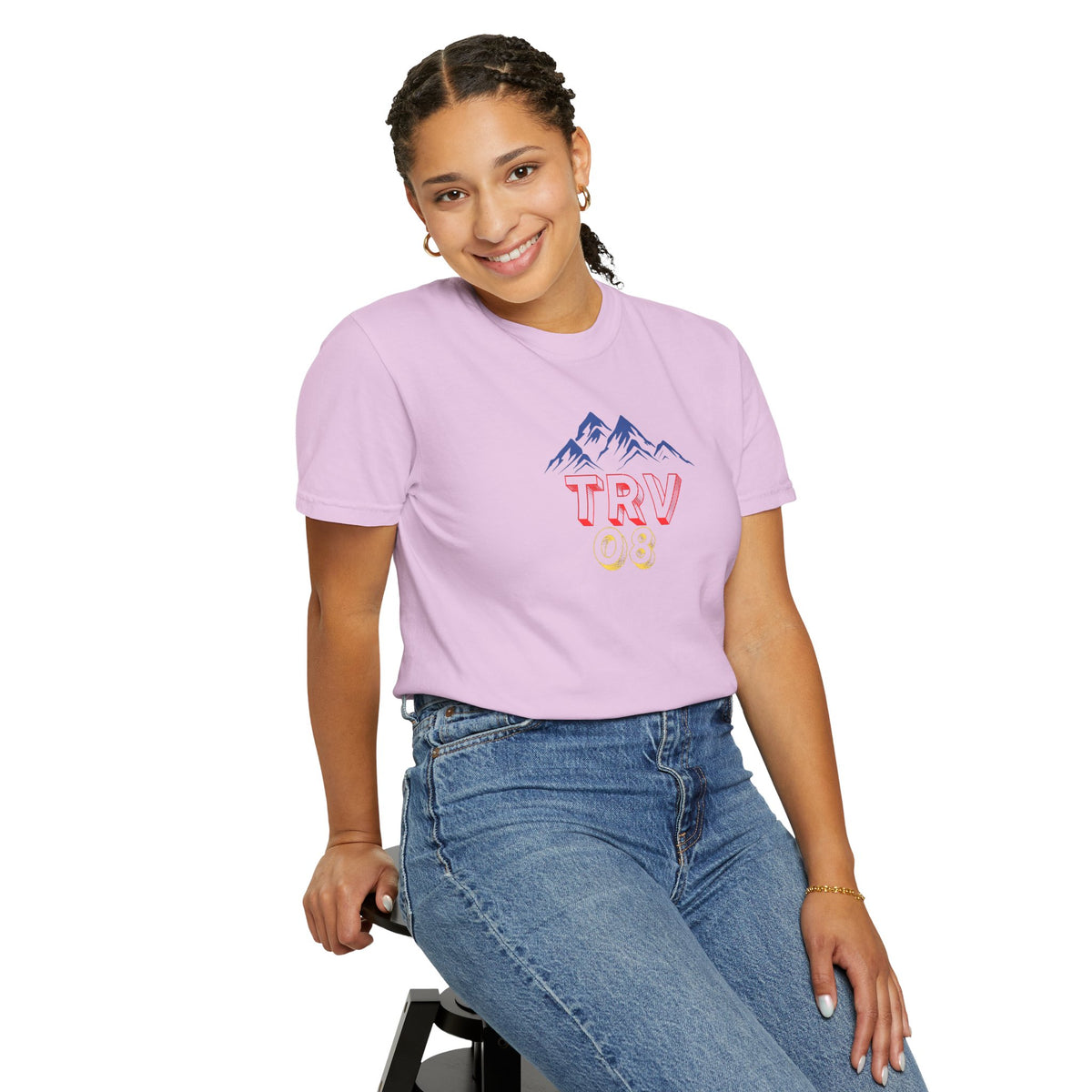Unisex garment-dyed T-shirt with Printify logo, casual fit, soft fabric, and short sleeves, displayed on a plain background.