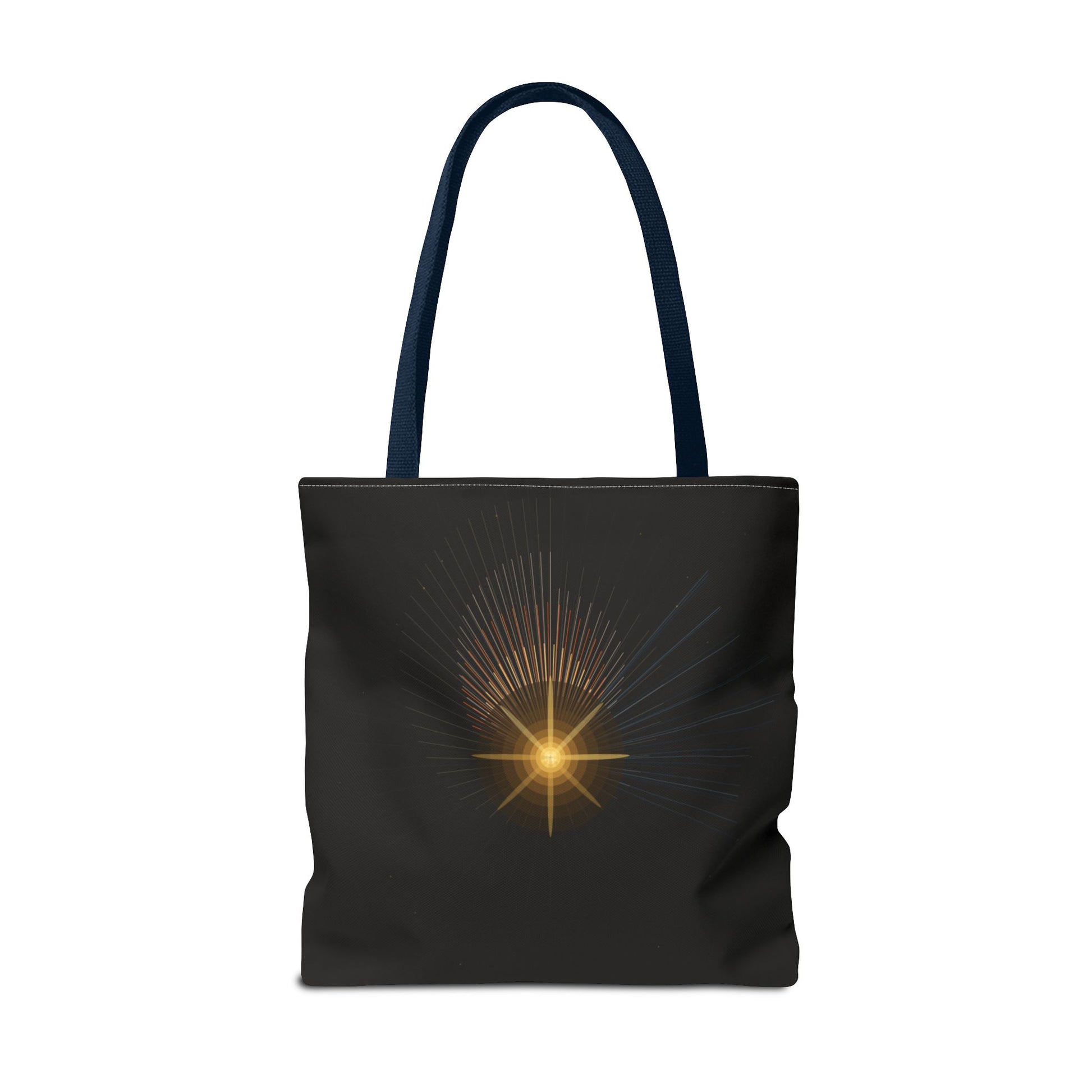 Radiant Starburst Tote Bag | Golden Light Celestial Design - TRV