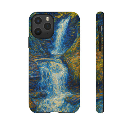 Artistic Phone Case - Waterfall Design, Unique Gift, Phone Accessory, Nature Lover, Original Artwork - TRV
