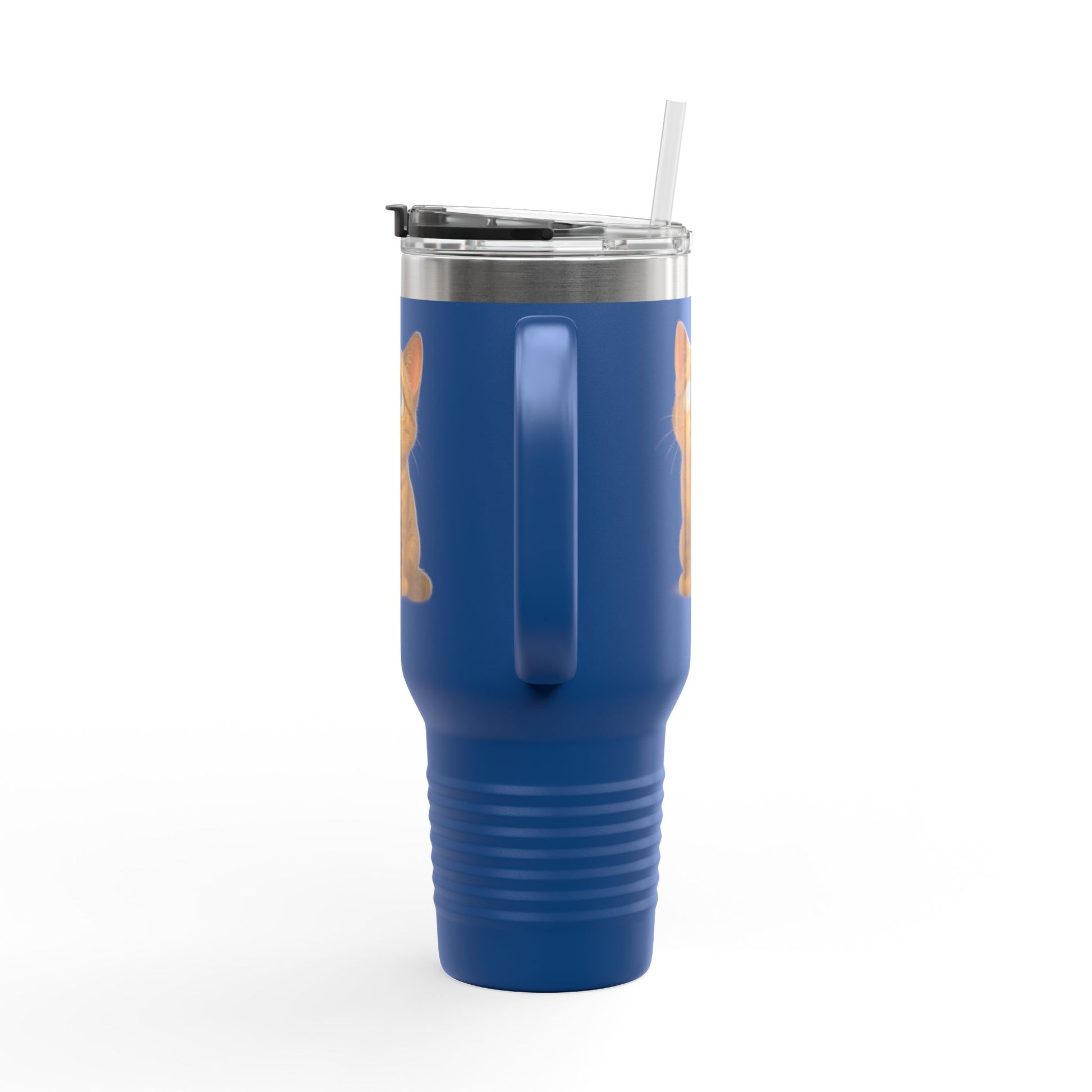 Cute Cat Insulated Travel Mug, 40oz - Perfect for Pet Lovers, Gifts for Cat Owners, Travel Accessories, Cute Drinkware, Animal Lovers - TRV