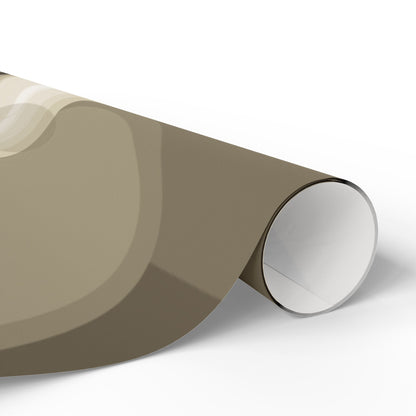Neutral Abstract Circles Wrapping Paper