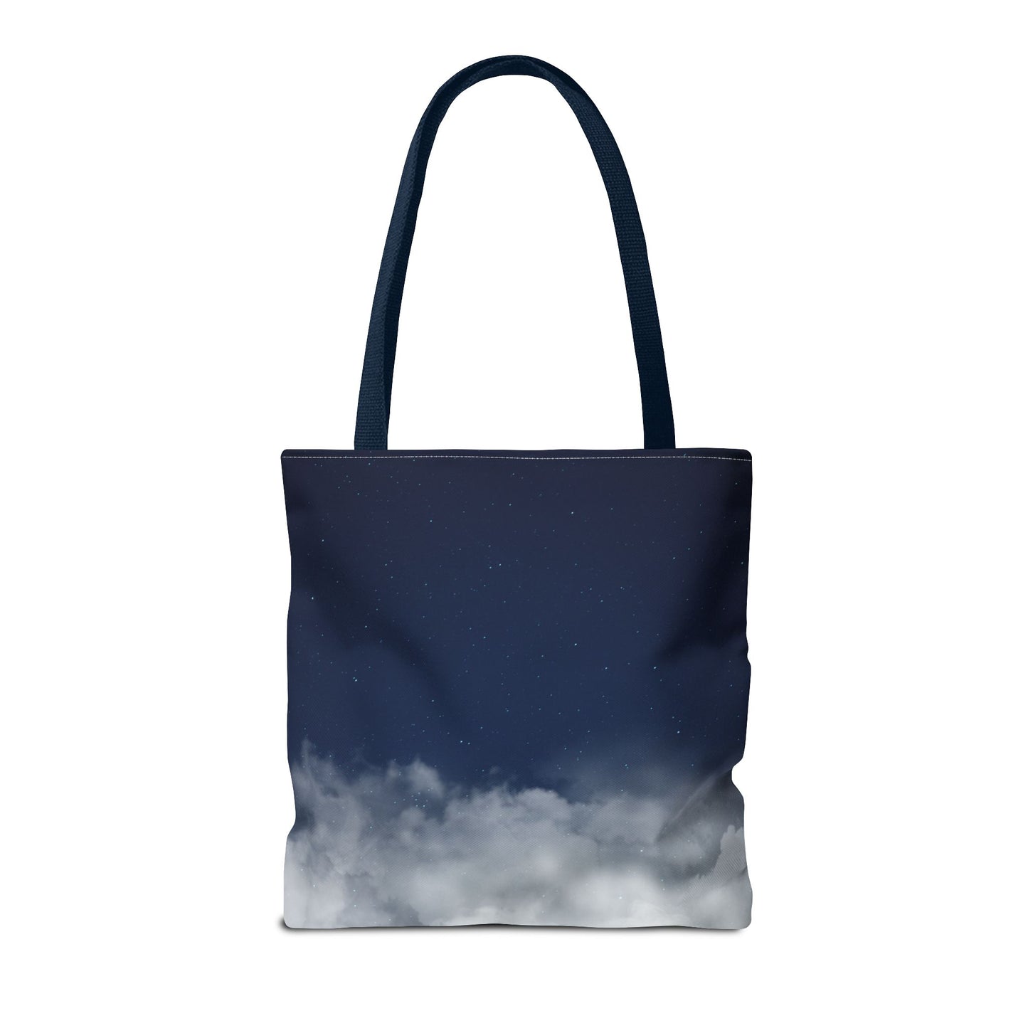 Night Sky Clouds Tote Bag | Starry Navy Ombre - TRV