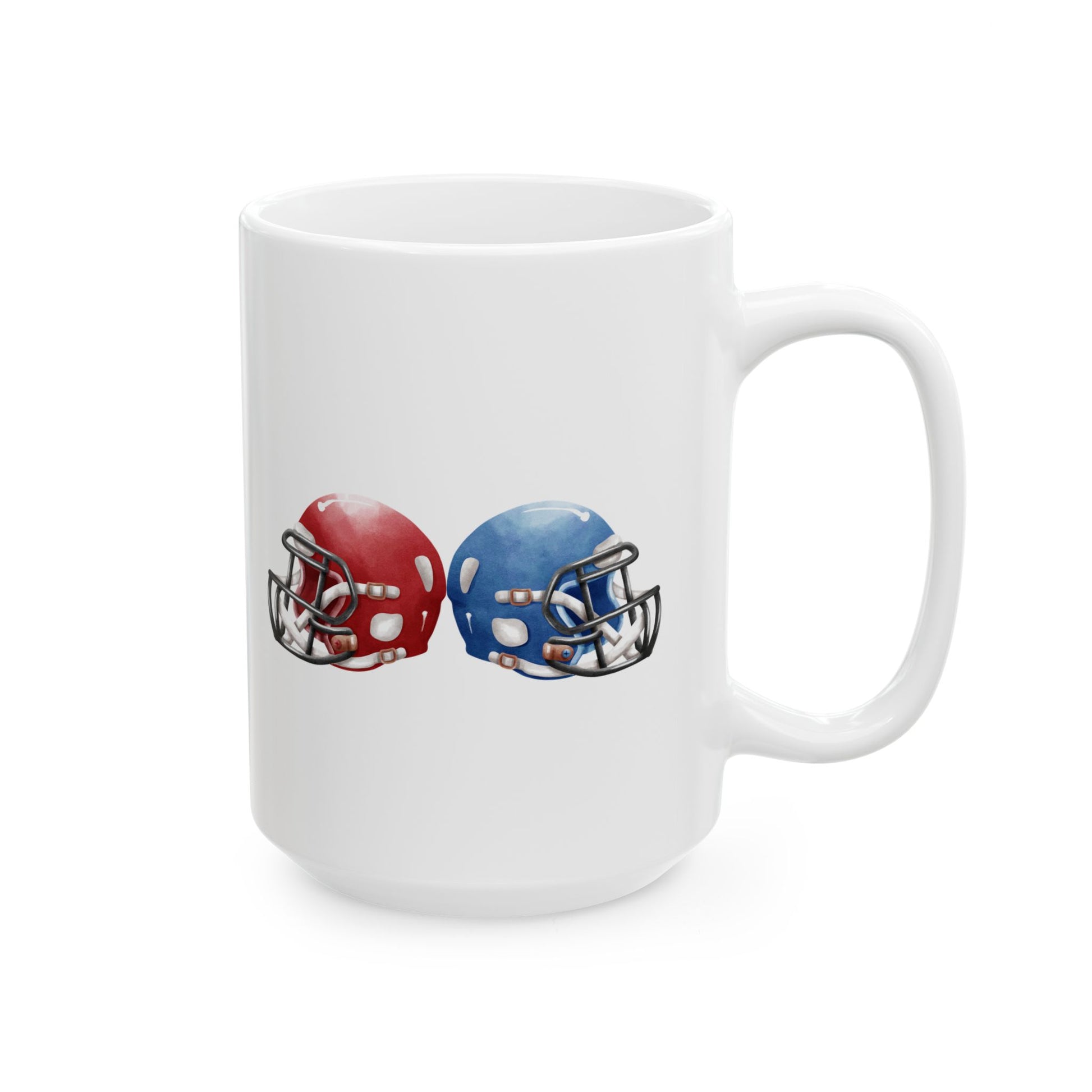Football Fan Ceramic Mug | 11oz, 15oz | Perfect for Game Day, Sports Enthusiasts, Gifts, Tailgating, Team Celebration - TRV