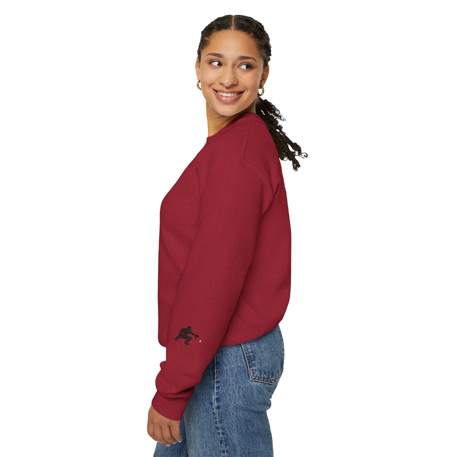Baseball Catcher Crewneck Sweatshirt | Unisex Sports Apparel | Perfect for Game Days, Gifts, and Casual Wear | Baseball Lover's Gift - TRV
