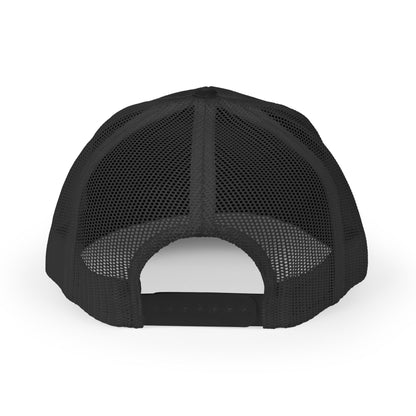 Vintage-style baseball snapback trucker cap featuring a batter silhouette design, made by Printify.