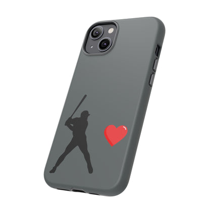 Printify baseball love phone case with sports-themed design, durable protective cover for sports fans and Father's Day gift.