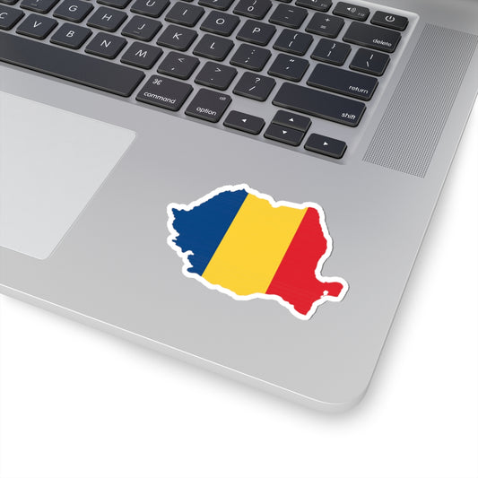 Romania Flag Kiss-Cut Stickers | Laptop Decals, Car Stickers, Travel Accessories, Gift for Romanians, Home Decor
