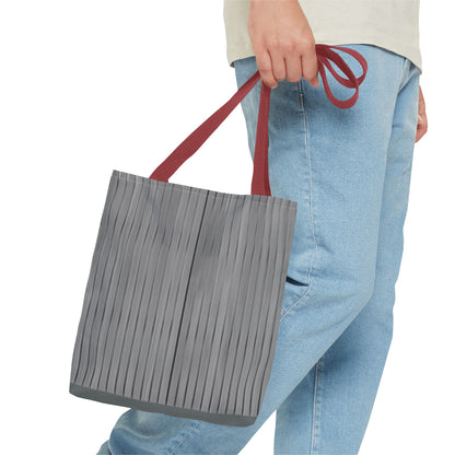 Stylish Gray Striped Tote Bag for Everyday Use - TRV