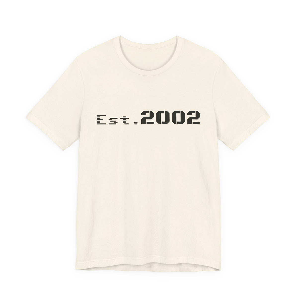 Vintage Est. 2002 T-Shirt by Printify, featuring classic anniversary design and comfortable fabric.