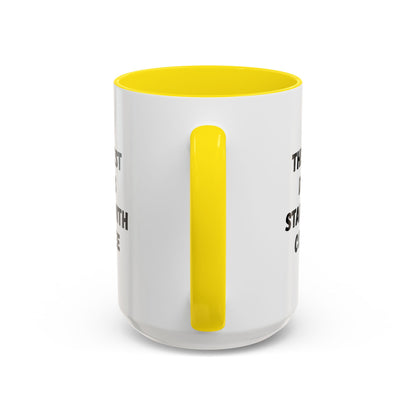Ceramic coffee mug with "The Best Days Start With Coffee" print, 11oz size, in white with black lettering.