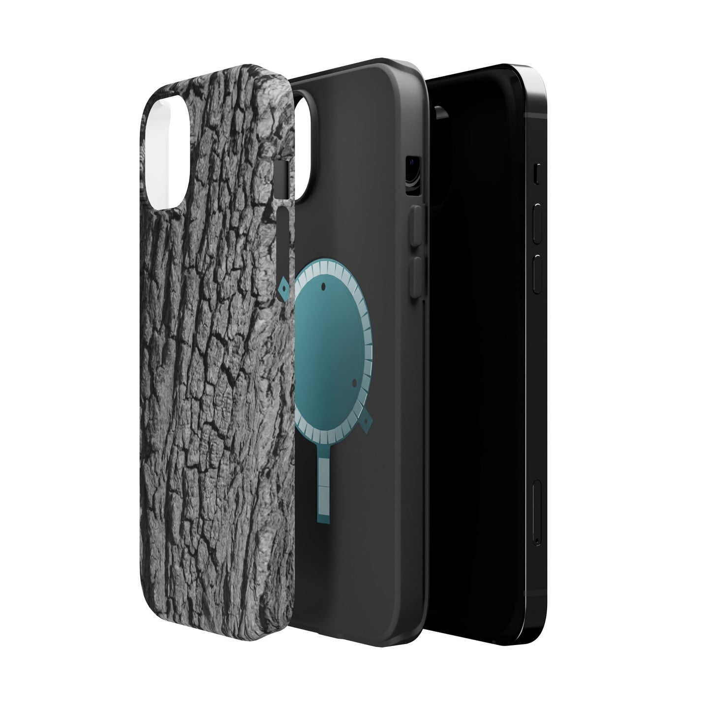 Bark Texture Magnetic Impact Phone Case