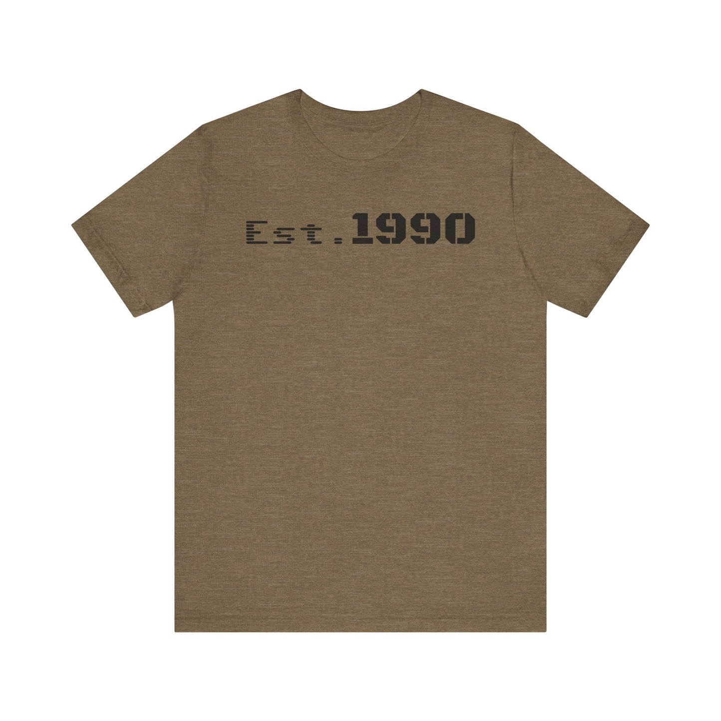 Unisex Est. 1990 Nostalgic Jersey Tee - Perfect Gift, Vintage Style, Retro Fashion, Birthday Celebration, Casual Wear - TRV
