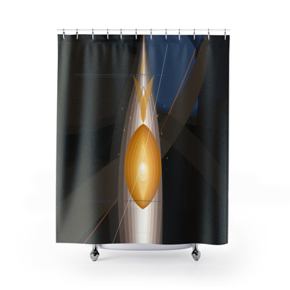 Abstract Shower Curtains