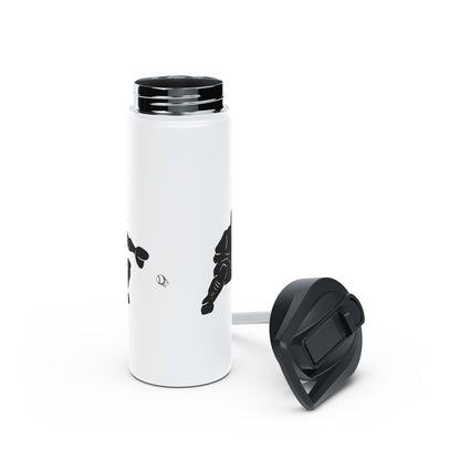 Soccer Player Stainless Steel Water Bottle — Sports Bottle for Athletes & Fans