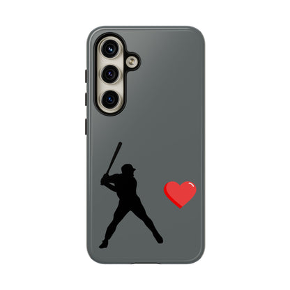 Printify Baseball Love phone case featuring sporty design, perfect for sports fans and as a Father's Day gift.