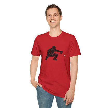 Baseball Catcher Unisex Softstyle T-Shirt, Sports Apparel, Gift for Athletes, Workout Gear, Casual Wear, Special Occasions