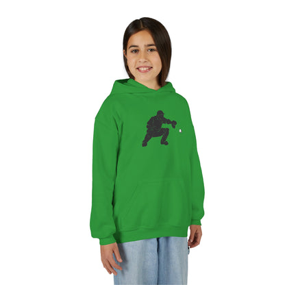 Youth Baseball Catcher Hoodie, Sporty Sweatshirt for Kids, Perfect Gift for Young Athletes, Team Spirit Gear, Sports Event Apparel