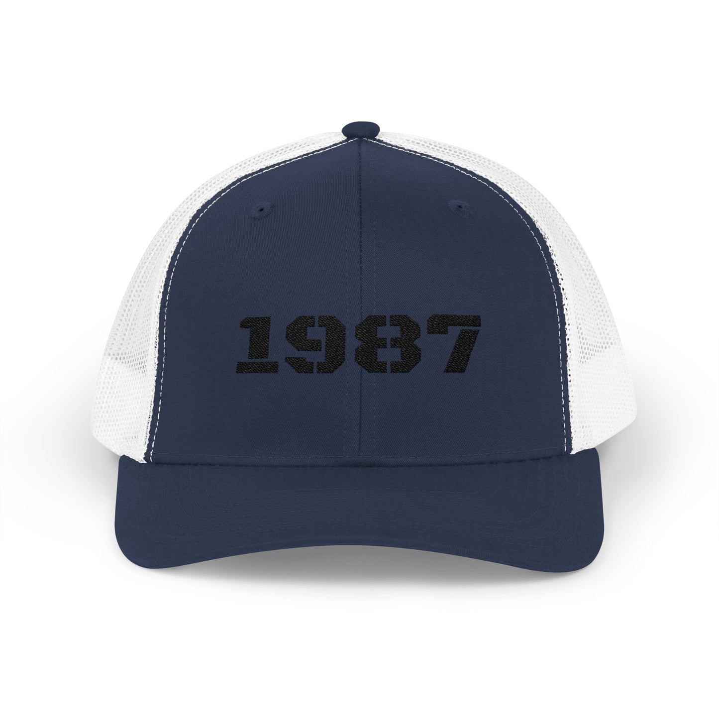 Vintage 1987 Snapback Trucker Cap | Retro Cap for Men & Women | Perfect Gift for Birthdays, Anniversaries, Casual Wear - TRV