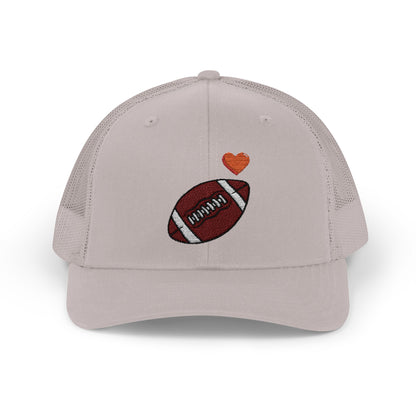 Football Love Snapback Trucker Cap, Sports Hat, Gift for Sports Fans, Casual Wear, Outdoor Activities - TRV