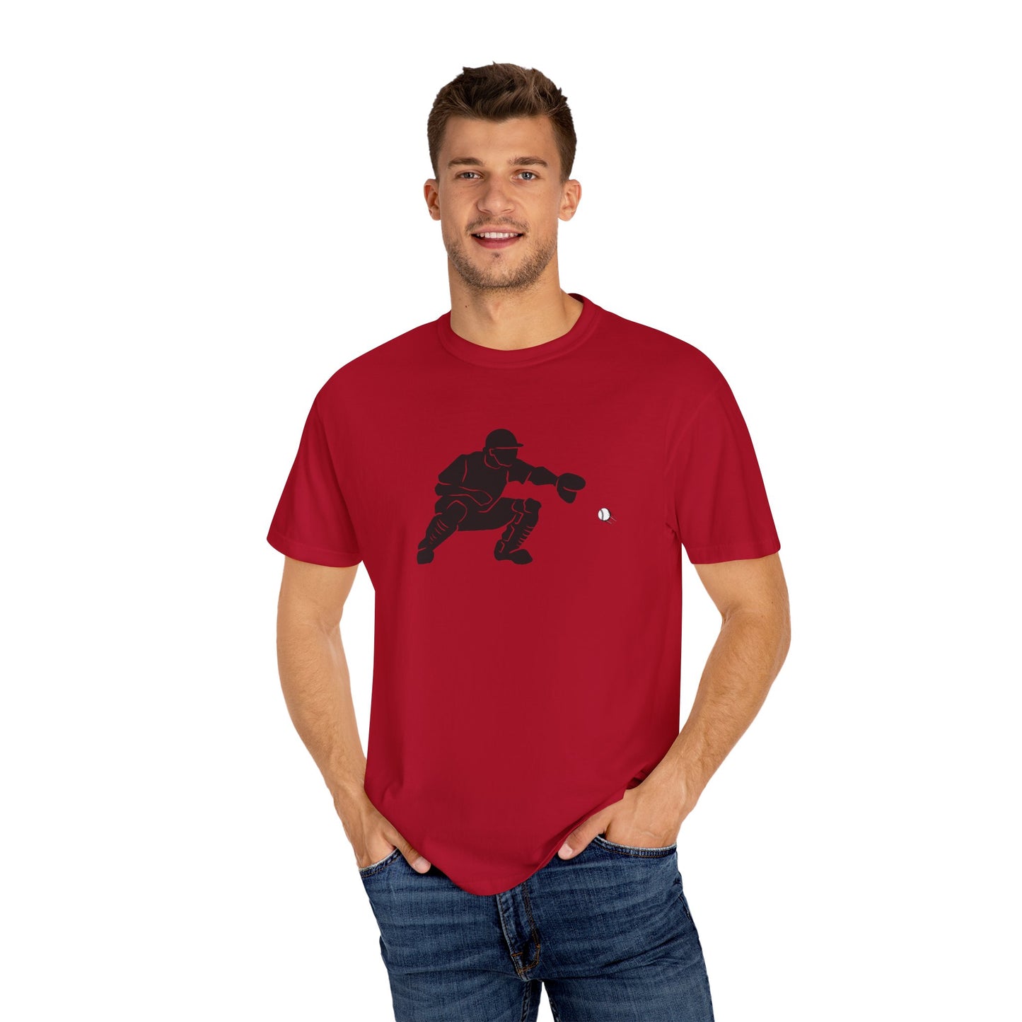 Stylish Unisex Baseball Catcher T-Shirt with Catcher Design, Sports Tee, Baseball Fan Gift, Athletic Apparel, Gift for Him/Her - TRV