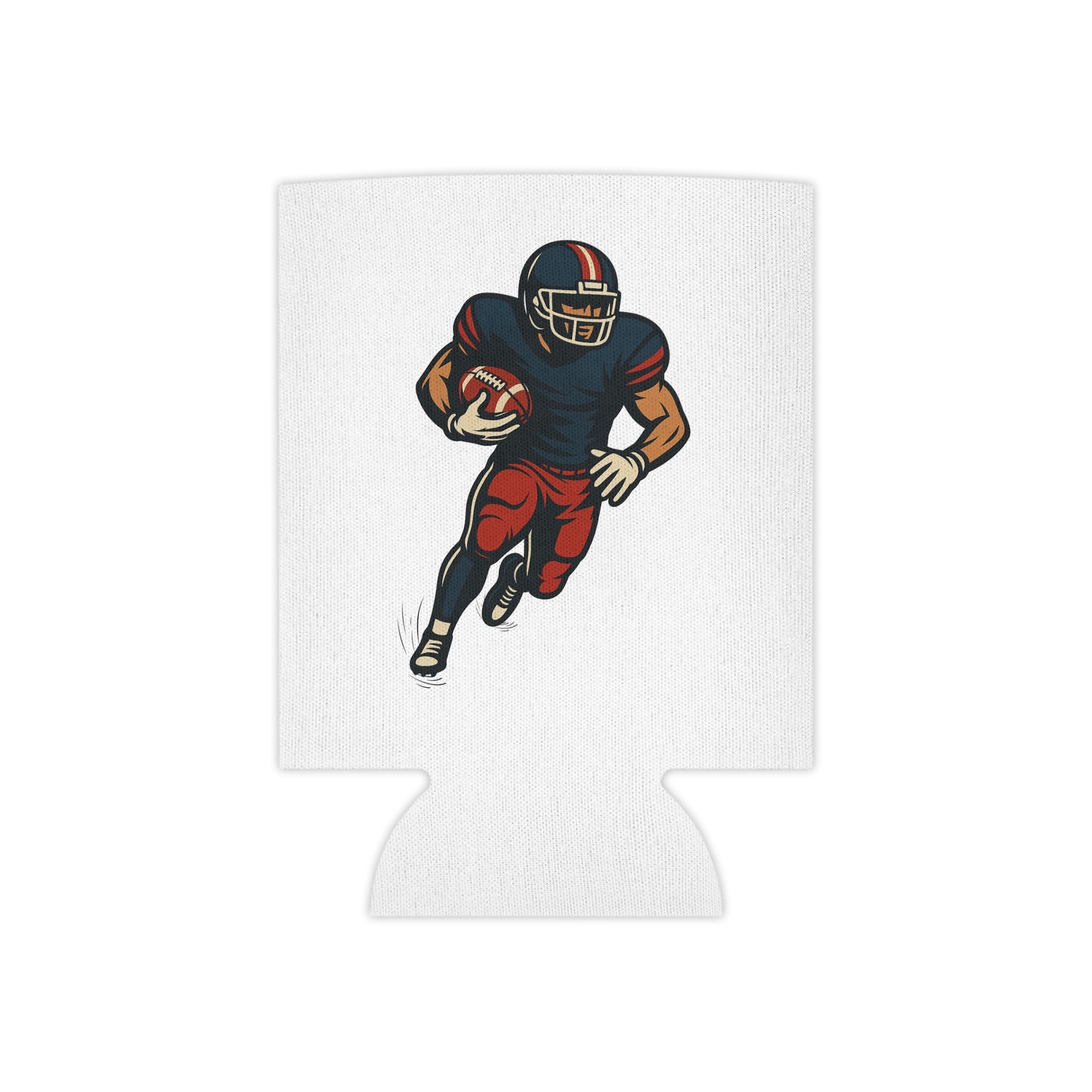 Football Player Can Cooler | Sports Fan Gift, Tailgate Accessories, Game Day Drink Holder, Party Favor, Football Party Decor