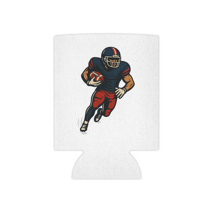 Football Player Can Cooler | Sports Fan Gift, Tailgate Accessories, Game Day Drink Holder, Party Favor, Football Party Decor