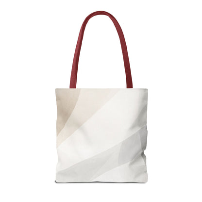 Neutral Abstract Geometric Tote Bag | Minimal Beige Shapes