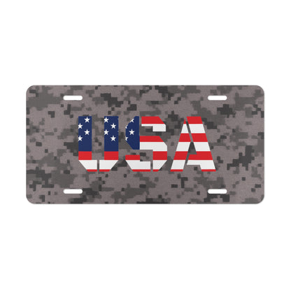 Patriotic License Plate, Custom Car Decoration, USA Military Plate, Unique Vehicle Accessory, Car Enthusiast Gift