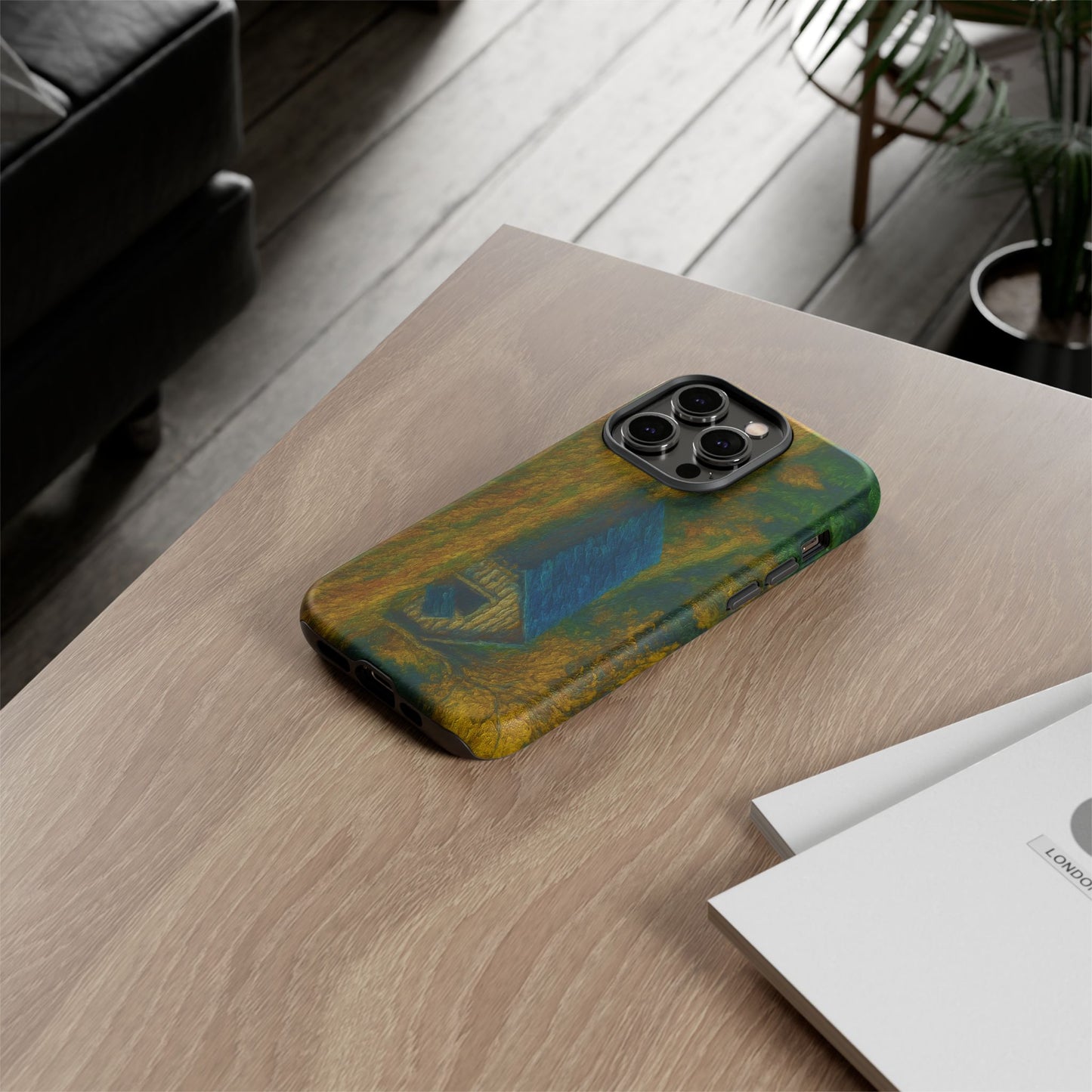 Artistic Phone Case by Tough Cases, Nature-Inspired Phone Protection, Unique Gift for Nature Lovers, Stylish Accessory, Fall Aesthetic - TRV