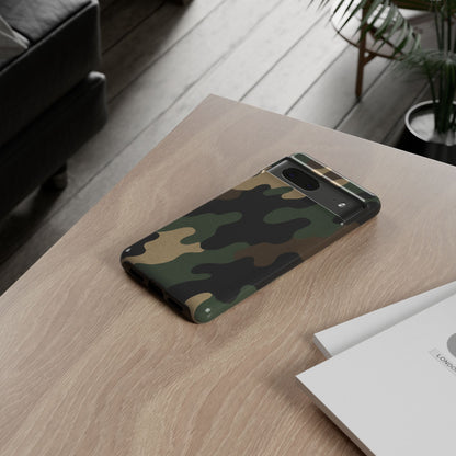 Camouflage Phone Case, Tough Phone Cover, Military Style Accessory, Protective Case for Men, Gifts for Soldiers - TRV