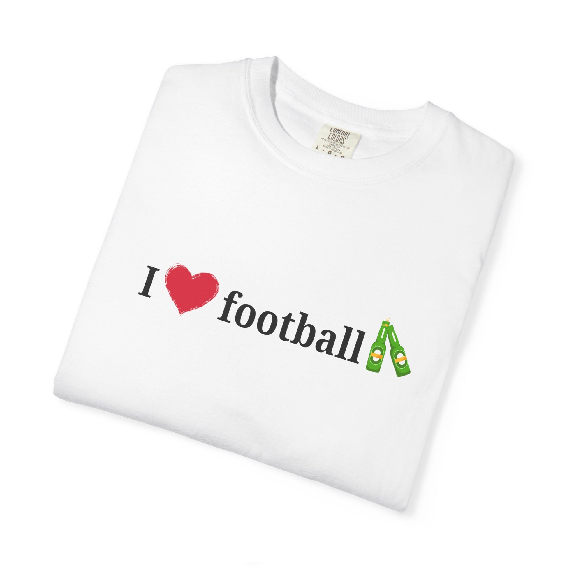 Unisex Football Love Tee - Casual Cotton T-Shirt, Gift for Sports Fans, Comfortable Daily Wear, Perfect for Game Days, Fun Summer Outfits - TRV