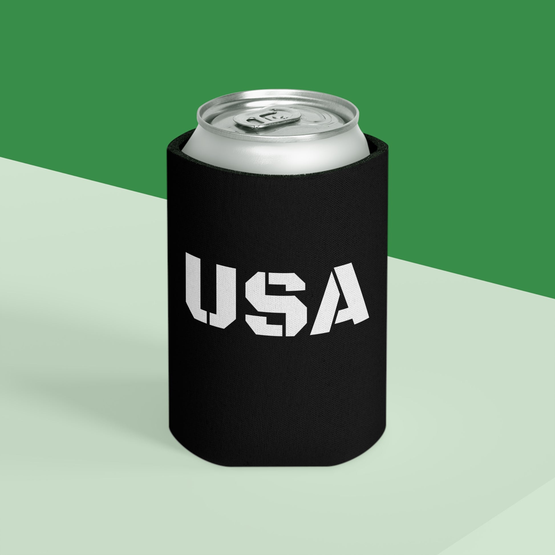 USA Can Cooler - Patriotic Drink Holder for Parties, BBQs, Tailgates, Independence Day, Summer Celebrations - TRV