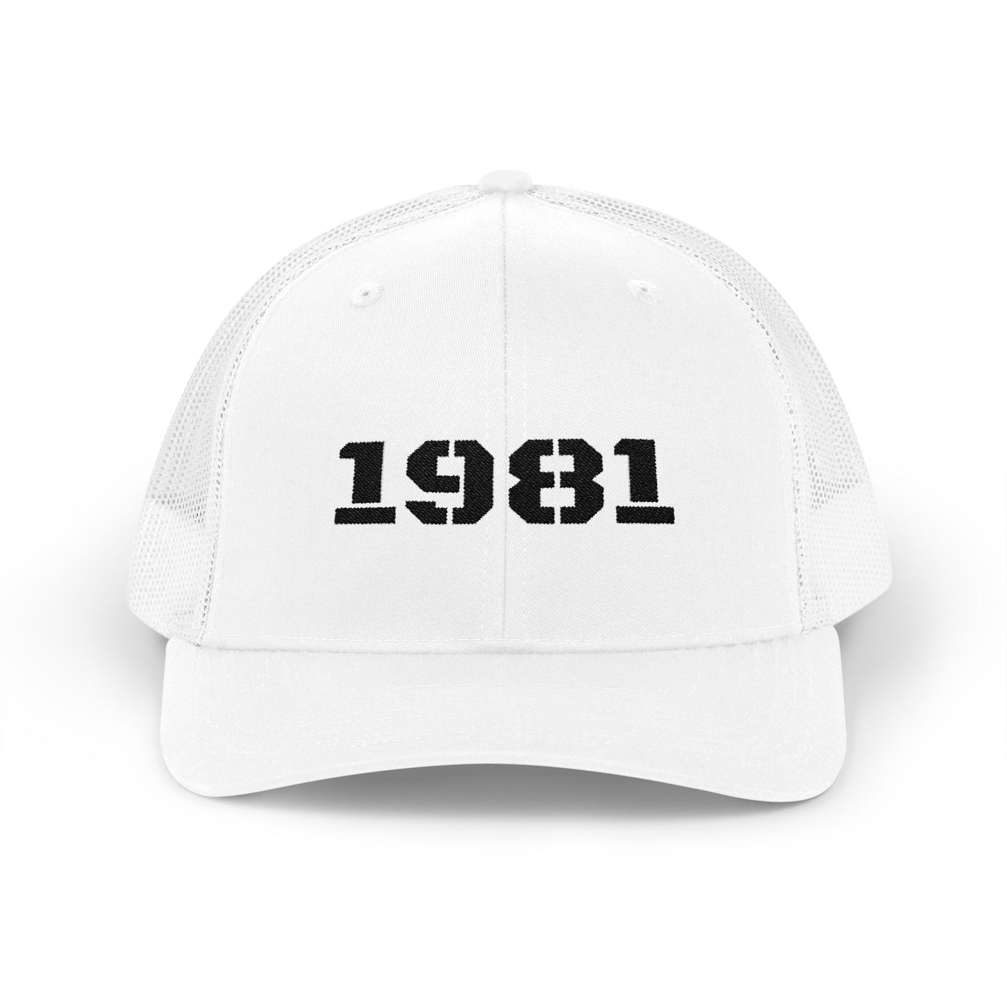 Retro Snapback Trucker Cap with 1981 Design, Vintage Style Cap, Birthday Gift, Casual Hat, Customizable Hat - TRV