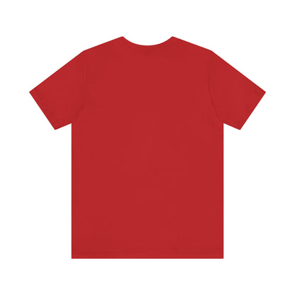Romania flag T-shirt by Printify with a minimal waving tricolor design, featuring the Romanian national colors on a casual tee.