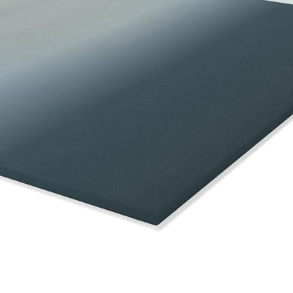 Neutral Gradient Ombre Glass Cutting Board | Blue Gray Kitchen Countertop