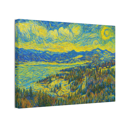Vibrant Canvas Art, Framed Wall Decor, Modern Home Decor, Landscape Painting, Gift for Art Lovers, Art for Living Room