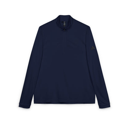 Adidas® Embroidered Quarter-Zip Pullover - Stylish Performance Layer With Love Gesture