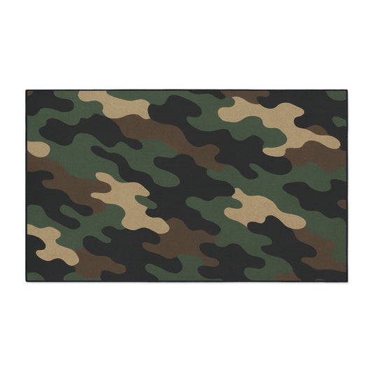 Heavy duty Printify floor mat with textured surface, durable rubber backing, ideal for industrial or garage use.