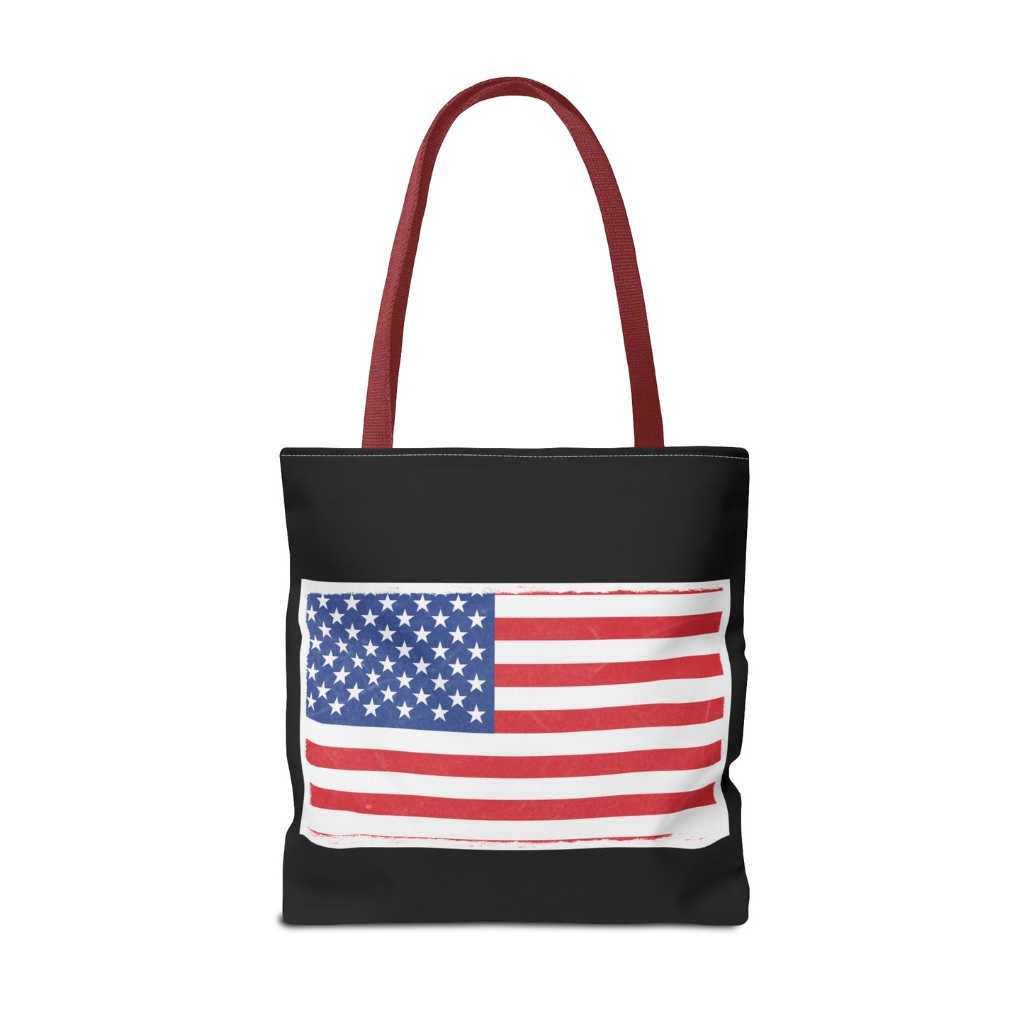 Patriotic Tote Bag, American Flag Carryall, Beach Bag, Reusable Shopping Tote, Independence Day Gift - TRV