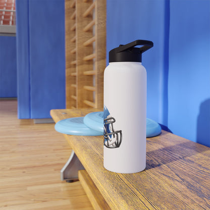 Sporty Stainless Steel Water Bottle with Unique Football Helmet Design | Ideal for Athletes, Gym Lovers, Sports Events, Hydration on the Go