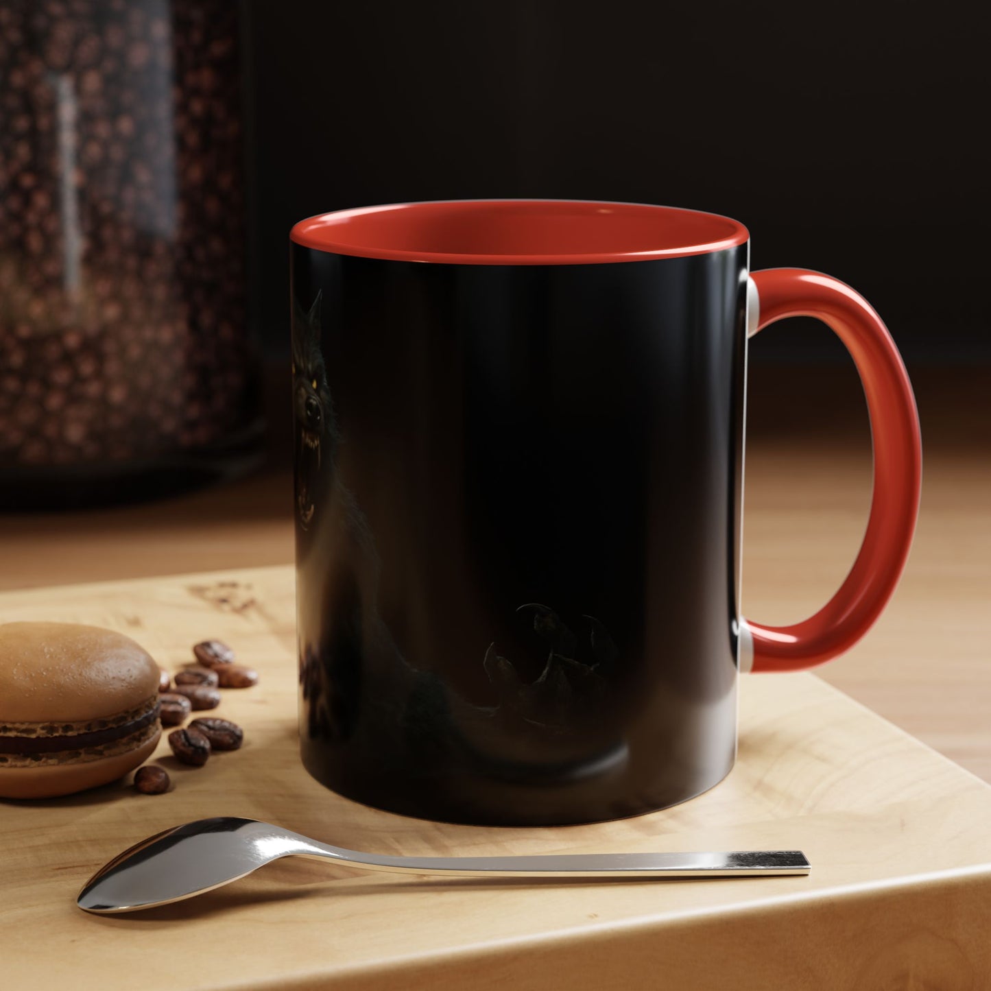 Howling Werewolf Coffee Mug - Perfect Gift for Horror Lovers, Wolf Enthusiasts, Halloween Decor, Unique Drinkware, Gothic Homeware