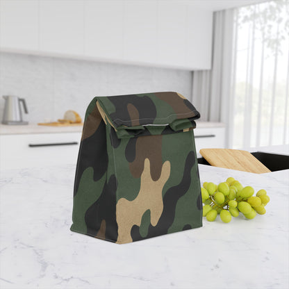 Camo Lunch Bag - Stylish Insulated Tote, Perfect for Kids & Adults, School, Work, Picnics, Outdoor Adventures, Eco-Friendly Design