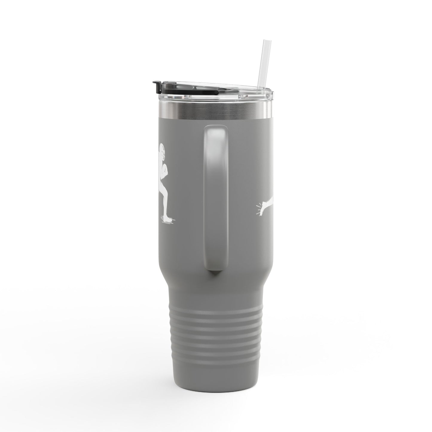 Football Player Coffee Tumbler, Insulated Travel Mug for Active Lifestyles, Sporty Drinkware for On-the-Go, Perfect Gift for Athletes