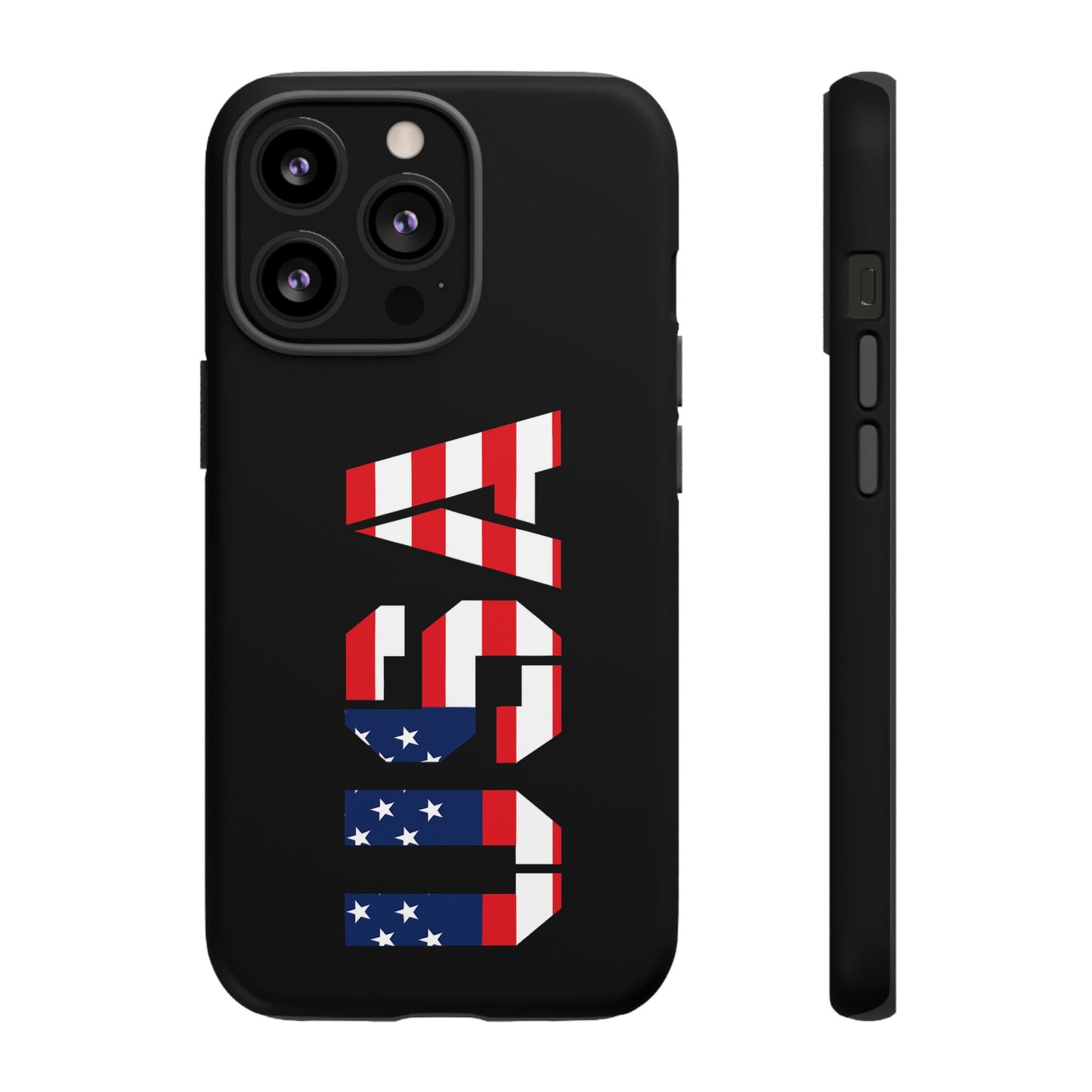 Patriotic American flag phone case by Printify, rugged protective design for smartphones featuring bold flag graphics.