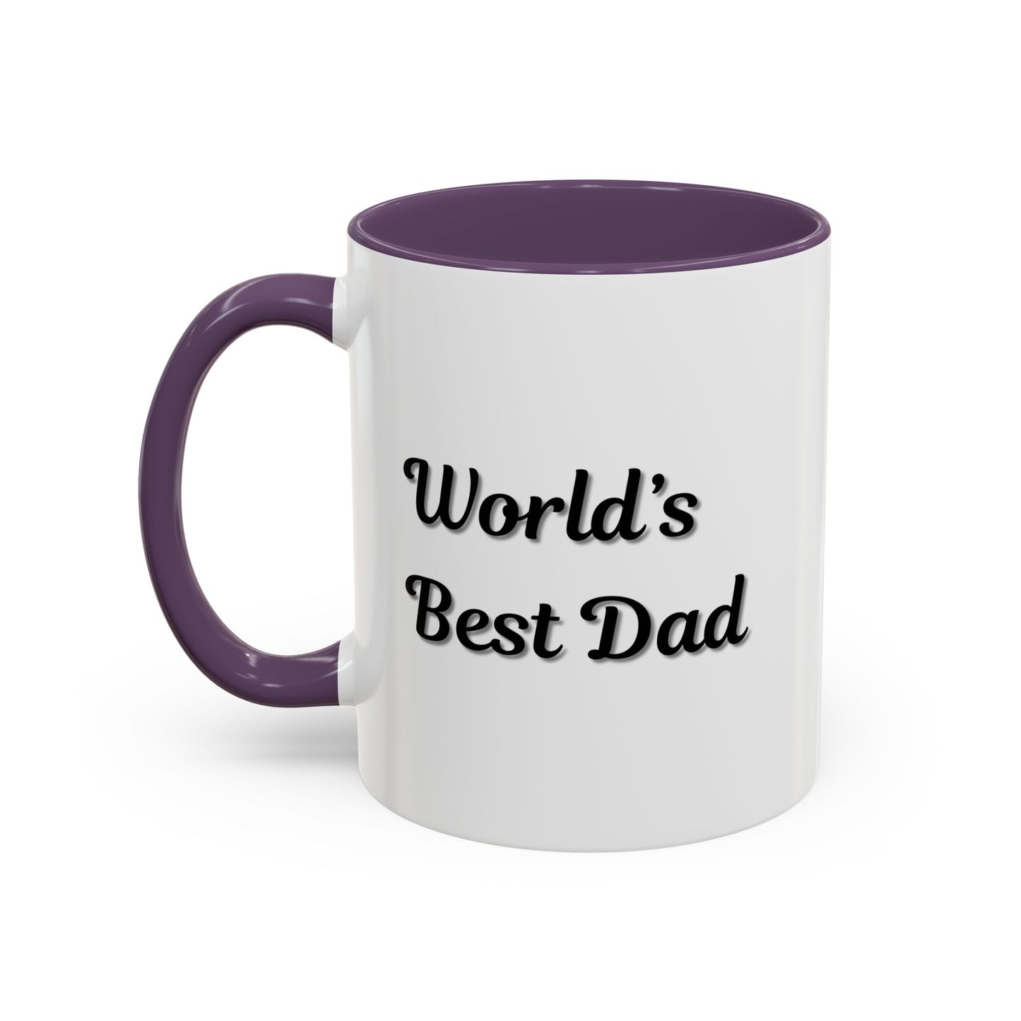 Father's Day Accent Mug, Best Dad Coffee Cup, Father's Day Gift, Novelty Mug, Ceramic Mug, Father's Day Present