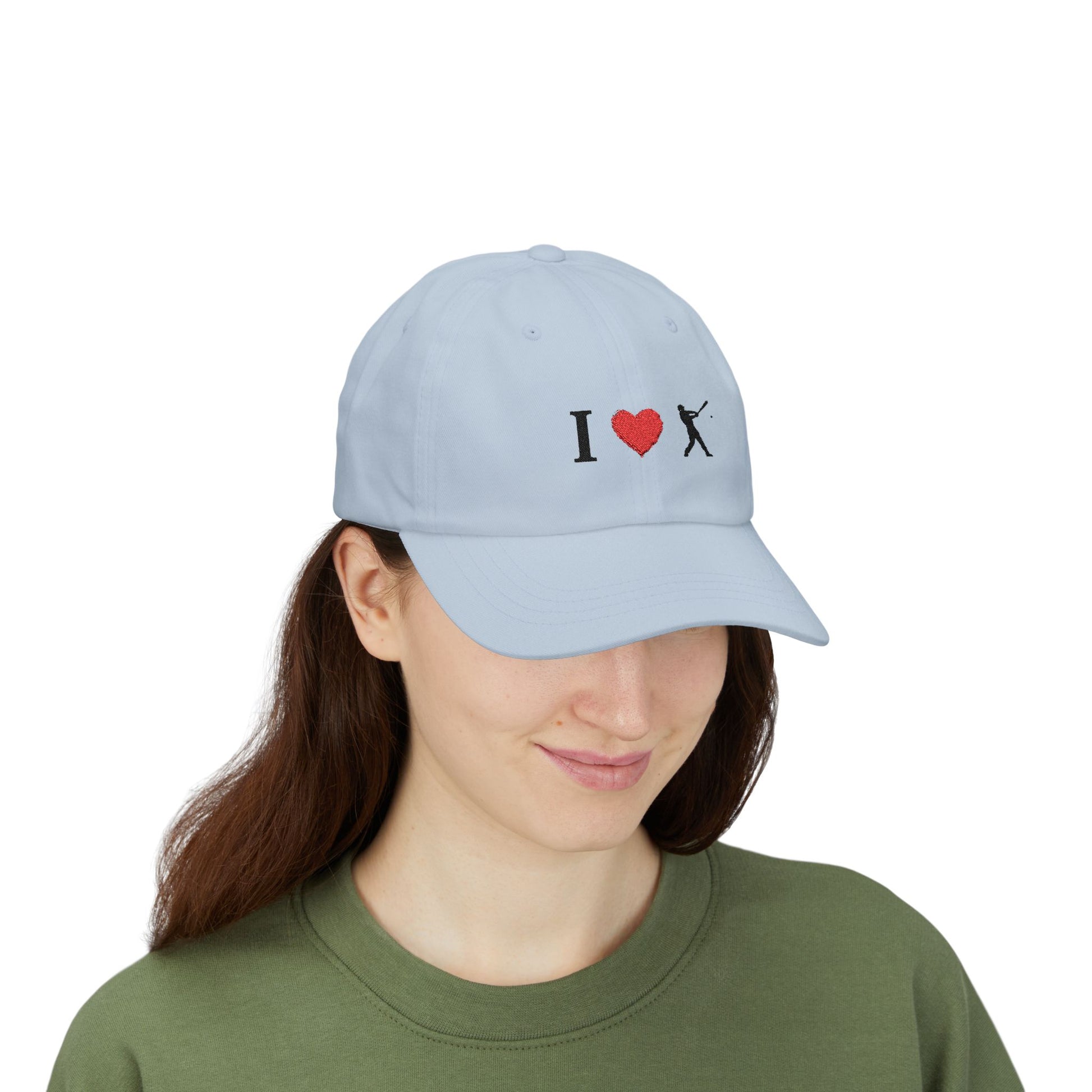 I Love Baseball Dad Cap, Sporty Hat for Dads, Baseball Lover Gift, Father's Day Gift, Casual Everyday Wear - TRV