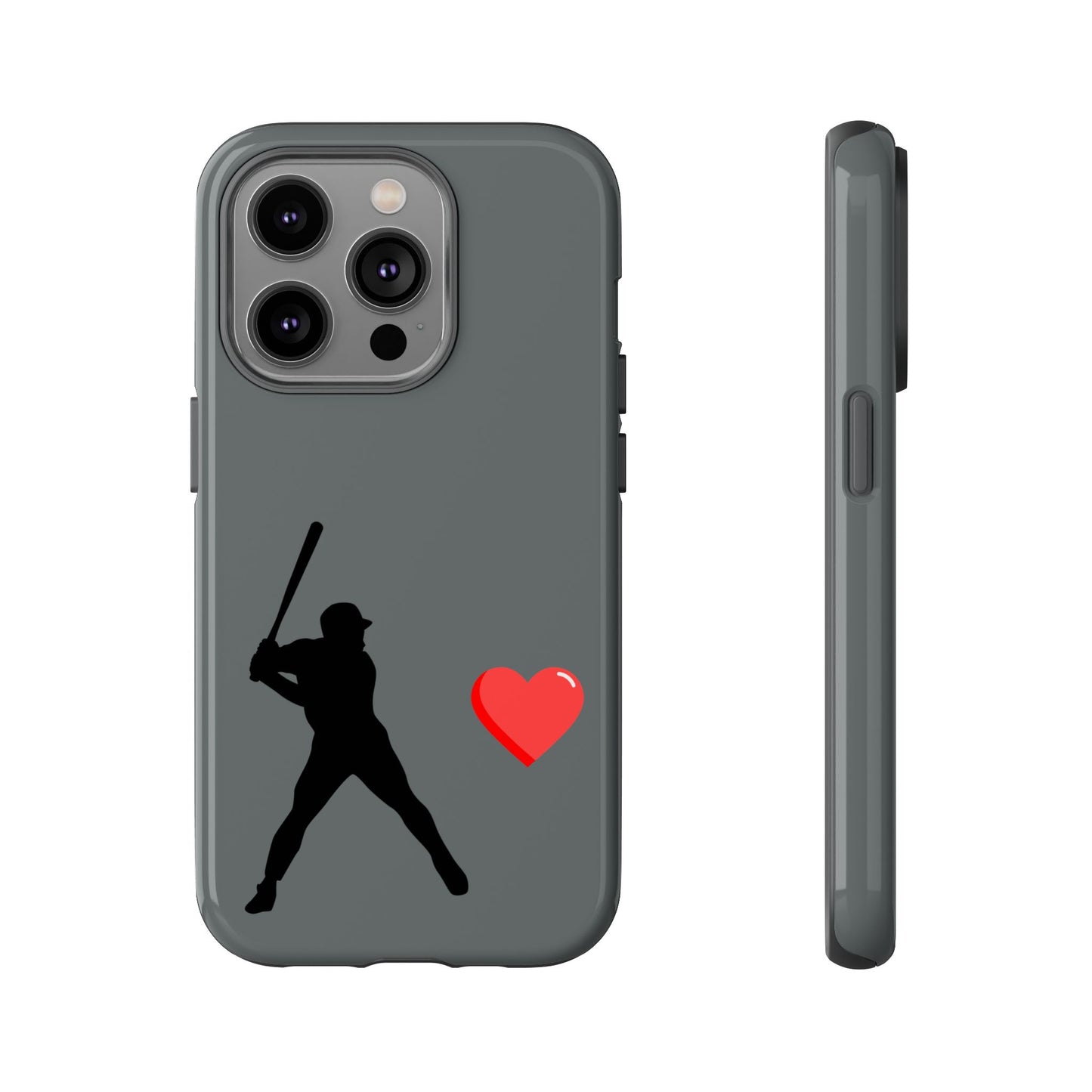 Printify Baseball Love phone case featuring sports-themed design, durable protective cover for smartphones, ideal for sports fans and gifts